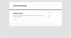 Desktop Screenshot of courtinterpreting.com